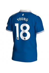 Fotbalové Dres Everton Ashley Young #18 Domácí Oblečení 2023-24 Krátký Rukáv